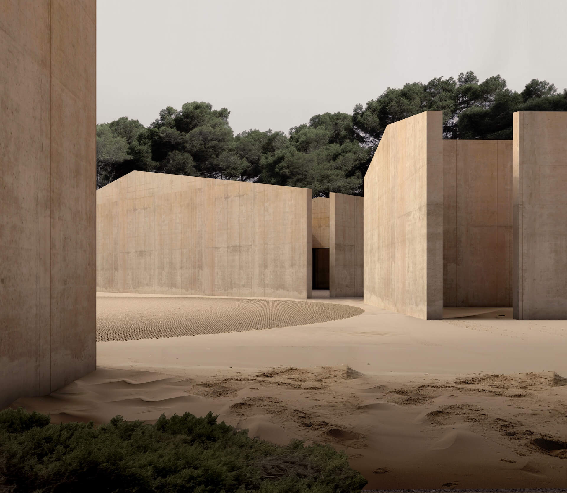 Rendering of the house in Muda.